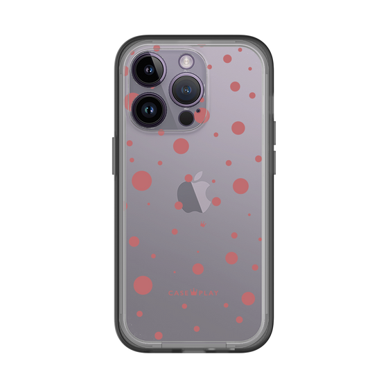 スリムプロテクションプレミアムケース［ Dippin dots Red - ディッピンドッツ レッド ］