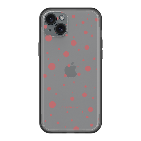 スリムプロテクションプレミアムケース［ Dippin dots Red - ディッピンドッツ レッド ］
