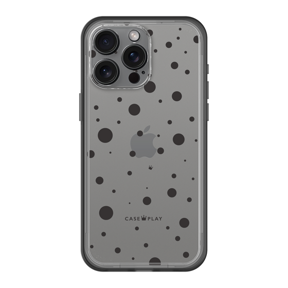 スリムプロテクションプレミアムケース［ Dippin dots Black - ディッピンドッツ ブラック ］