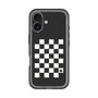 スリムプロテクションプレミアムケース［ Racing checkered flag - レーシングチェッカーフラッグ ］