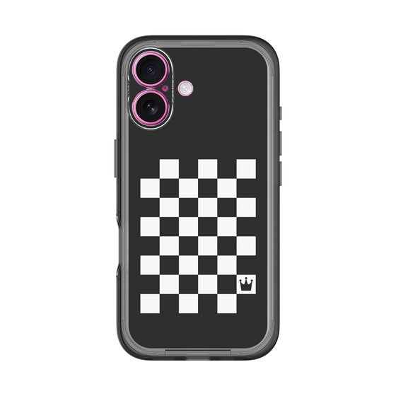 スリムプロテクションプレミアムケース［ Racing checkered flag - レーシングチェッカーフラッグ ］