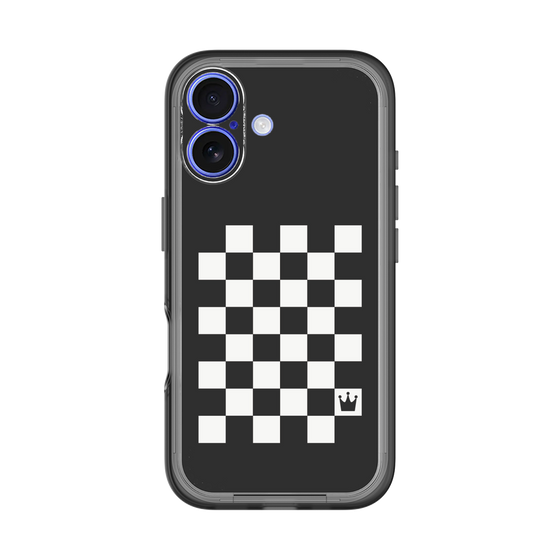 スリムプロテクションプレミアムケース［ Racing checkered flag - レーシングチェッカーフラッグ ］