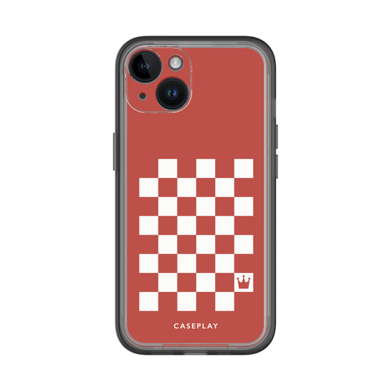 スリムプロテクションプレミアムケース［ Racing checkered flag Red - レーシングチェッカーフラッグ レッド ］