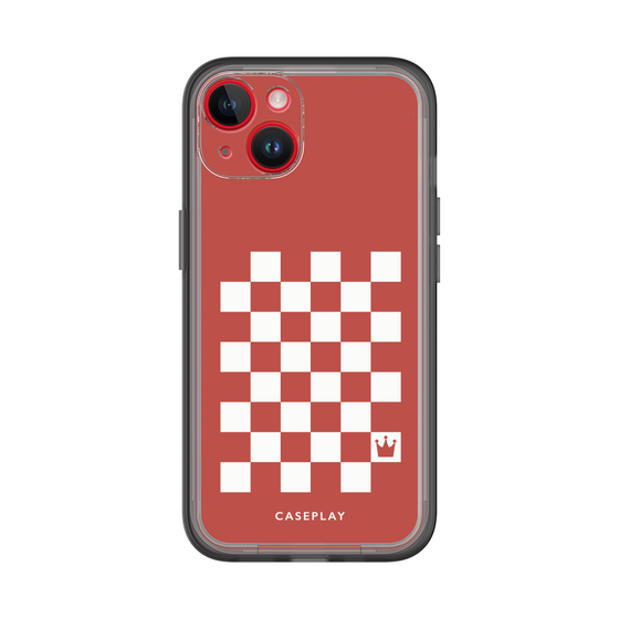 スリムプロテクションプレミアムケース［ Racing checkered flag Red - レーシングチェッカーフラッグ レッド ］