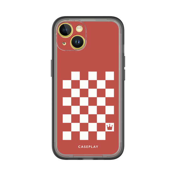 スリムプロテクションプレミアムケース［ Racing checkered flag Red - レーシングチェッカーフラッグ レッド ］