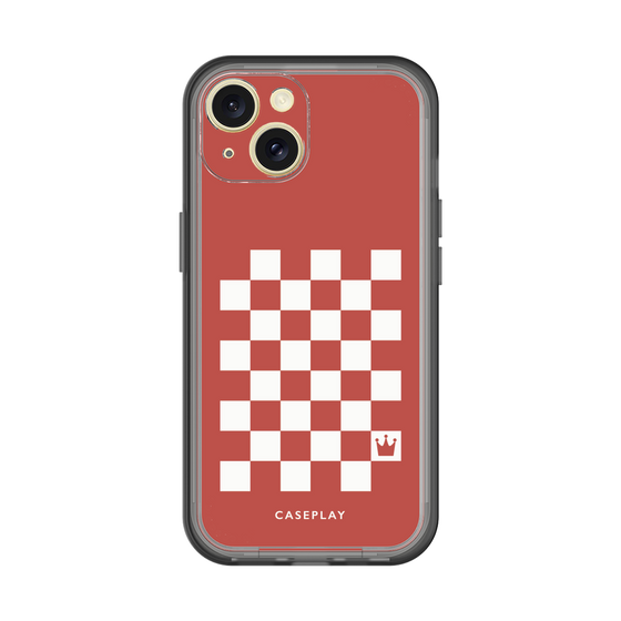 スリムプロテクションプレミアムケース［ Racing checkered flag Red - レーシングチェッカーフラッグ レッド ］