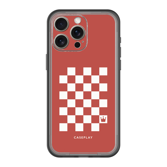 スリムプロテクションプレミアムケース［ Racing checkered flag Red - レーシングチェッカーフラッグ レッド ］