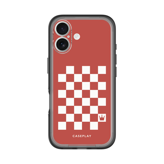 スリムプロテクションプレミアムケース［ Racing checkered flag Red - レーシングチェッカーフラッグ レッド ］