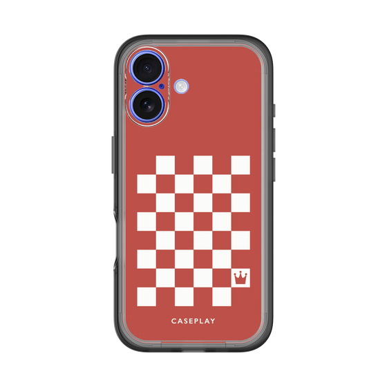 スリムプロテクションプレミアムケース［ Racing checkered flag Red - レーシングチェッカーフラッグ レッド ］