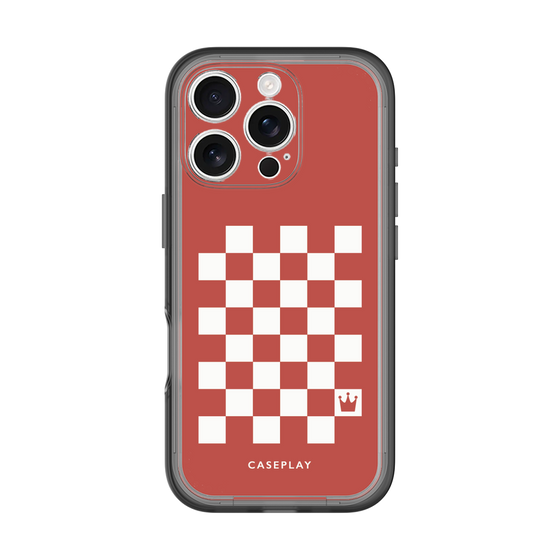 スリムプロテクションプレミアムケース［ Racing checkered flag Red - レーシングチェッカーフラッグ レッド ］