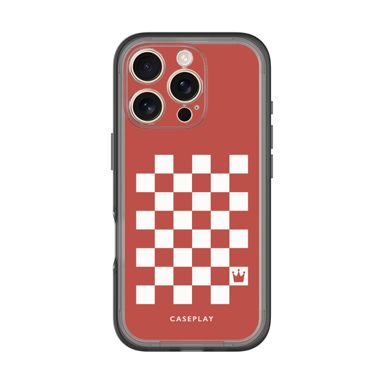 スリムプロテクションプレミアムケース［ Racing checkered flag Red - レーシングチェッカーフラッグ レッド ］