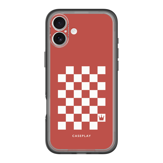 スリムプロテクションプレミアムケース［ Racing checkered flag Red - レーシングチェッカーフラッグ レッド ］