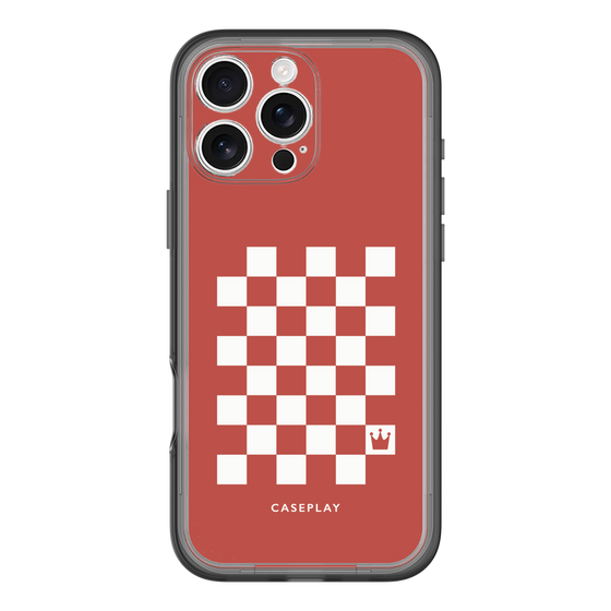 スリムプロテクションプレミアムケース［ Racing checkered flag Red - レーシングチェッカーフラッグ レッド ］