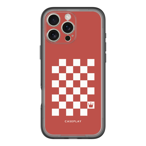 スリムプロテクションプレミアムケース［ Racing checkered flag Red - レーシングチェッカーフラッグ レッド ］