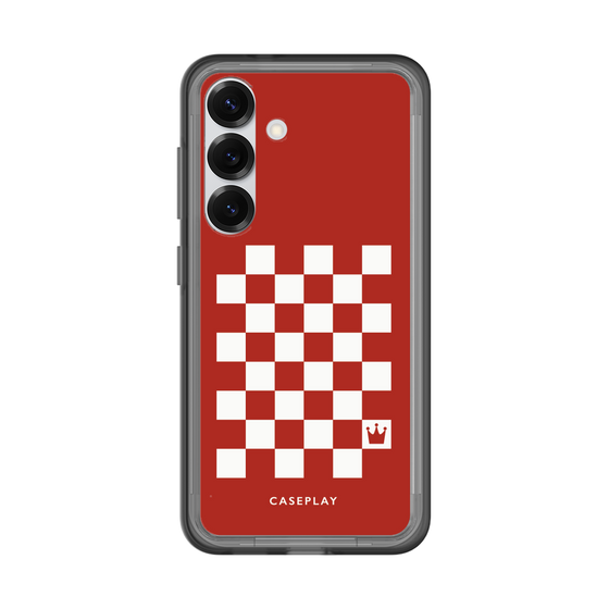 スリムプロテクションプレミアムケース［ Racing checkered flag Red - レーシングチェッカーフラッグ レッド ］