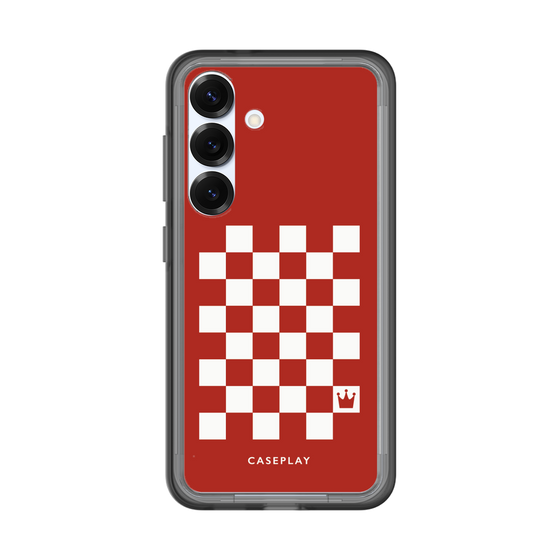 スリムプロテクションプレミアムケース［ Racing checkered flag Red - レーシングチェッカーフラッグ レッド ］