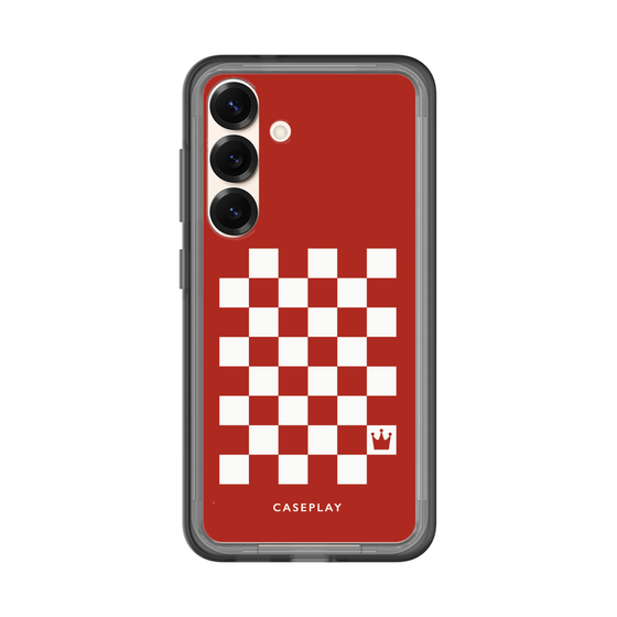 スリムプロテクションプレミアムケース［ Racing checkered flag Red - レーシングチェッカーフラッグ レッド ］