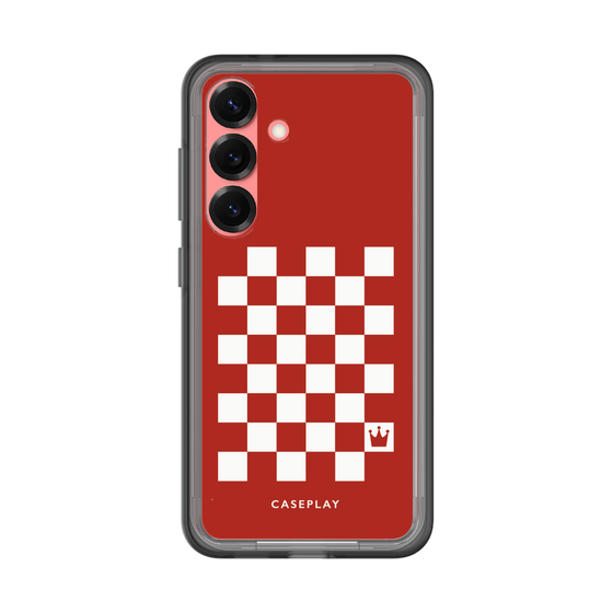 スリムプロテクションプレミアムケース［ Racing checkered flag Red - レーシングチェッカーフラッグ レッド ］