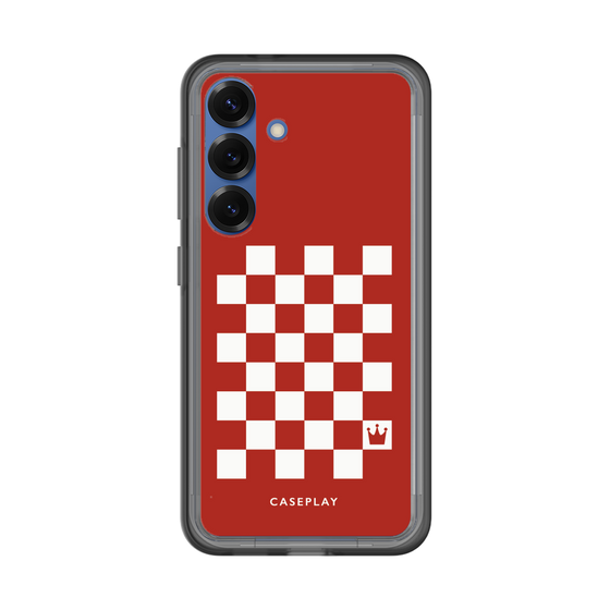スリムプロテクションプレミアムケース［ Racing checkered flag Red - レーシングチェッカーフラッグ レッド ］