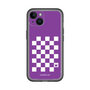 スリムプロテクションプレミアムケース［ Racing checkered flag Purple - レーシングチェッカーフラッグ パープル ］