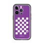 スリムプロテクションプレミアムケース［ Racing checkered flag Purple - レーシングチェッカーフラッグ パープル ］