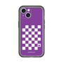 スリムプロテクションプレミアムケース［ Racing checkered flag Purple - レーシングチェッカーフラッグ パープル ］