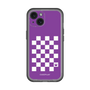 スリムプロテクションプレミアムケース［ Racing checkered flag Purple - レーシングチェッカーフラッグ パープル ］