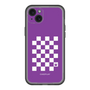 スリムプロテクションプレミアムケース［ Racing checkered flag Purple - レーシングチェッカーフラッグ パープル ］