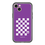 スリムプロテクションプレミアムケース［ Racing checkered flag Purple - レーシングチェッカーフラッグ パープル ］