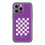 スリムプロテクションプレミアムケース［ Racing checkered flag Purple - レーシングチェッカーフラッグ パープル ］