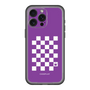 スリムプロテクションプレミアムケース［ Racing checkered flag Purple - レーシングチェッカーフラッグ パープル ］