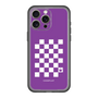 スリムプロテクションプレミアムケース［ Racing checkered flag Purple - レーシングチェッカーフラッグ パープル ］
