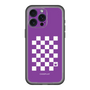 スリムプロテクションプレミアムケース［ Racing checkered flag Purple - レーシングチェッカーフラッグ パープル ］