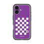 スリムプロテクションプレミアムケース［ Racing checkered flag Purple - レーシングチェッカーフラッグ パープル ］