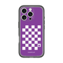 スリムプロテクションプレミアムケース［ Racing checkered flag Purple - レーシングチェッカーフラッグ パープル ］