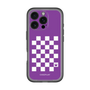 スリムプロテクションプレミアムケース［ Racing checkered flag Purple - レーシングチェッカーフラッグ パープル ］