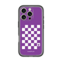 スリムプロテクションプレミアムケース［ Racing checkered flag Purple - レーシングチェッカーフラッグ パープル ］