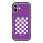 スリムプロテクションプレミアムケース［ Racing checkered flag Purple - レーシングチェッカーフラッグ パープル ］