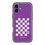 スリムプロテクションプレミアムケース［ Racing checkered flag Purple - レーシングチェッカーフラッグ パープル ］