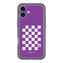 スリムプロテクションプレミアムケース［ Racing checkered flag Purple - レーシングチェッカーフラッグ パープル ］