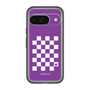 スリムプロテクションプレミアムケース［ Racing checkered flag Purple - レーシングチェッカーフラッグ パープル ］