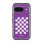 スリムプロテクションプレミアムケース［ Racing checkered flag Purple - レーシングチェッカーフラッグ パープル ］