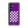 スリムプロテクションプレミアムケース［ Racing checkered flag Purple - レーシングチェッカーフラッグ パープル ］