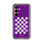 スリムプロテクションプレミアムケース［ Racing checkered flag Purple - レーシングチェッカーフラッグ パープル ］