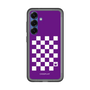 スリムプロテクションプレミアムケース［ Racing checkered flag Purple - レーシングチェッカーフラッグ パープル ］