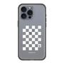 スリムプロテクションプレミアムケース［ Racing checkered flag White - レーシングチェッカーフラッグ ホワイト ］
