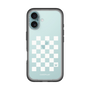 スリムプロテクションプレミアムケース［ Racing checkered flag White - レーシングチェッカーフラッグ ホワイト ］