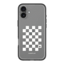 スリムプロテクションプレミアムケース［ Racing checkered flag White - レーシングチェッカーフラッグ ホワイト ］