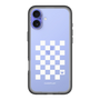 スリムプロテクションプレミアムケース［ Racing checkered flag White - レーシングチェッカーフラッグ ホワイト ］