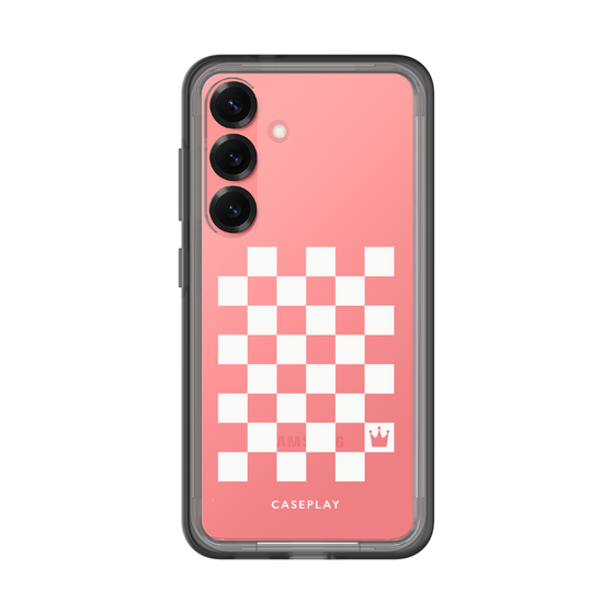 スリムプロテクションプレミアムケース［ Racing checkered flag White - レーシングチェッカーフラッグ ホワイト ］